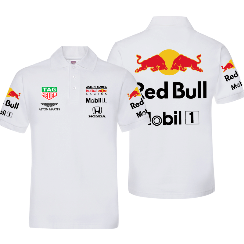 Polo Aston Martin Red Bull Racing Mobil 1 Homme Manche Courte